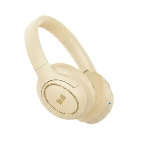 Monster Maxstar MQH07 Wireless Gaming Headphones | Beige Color | Low Latency Bluetooth | Over-Ear Gaming Headset with Deep Bass | For PC, Mobile, PS5